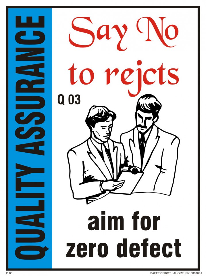 Quality Assurance/Say No To Rejects